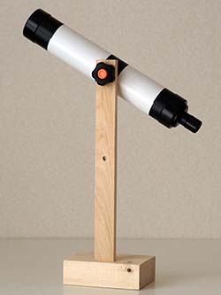 組み立て式天体望遠鏡＋木製架台